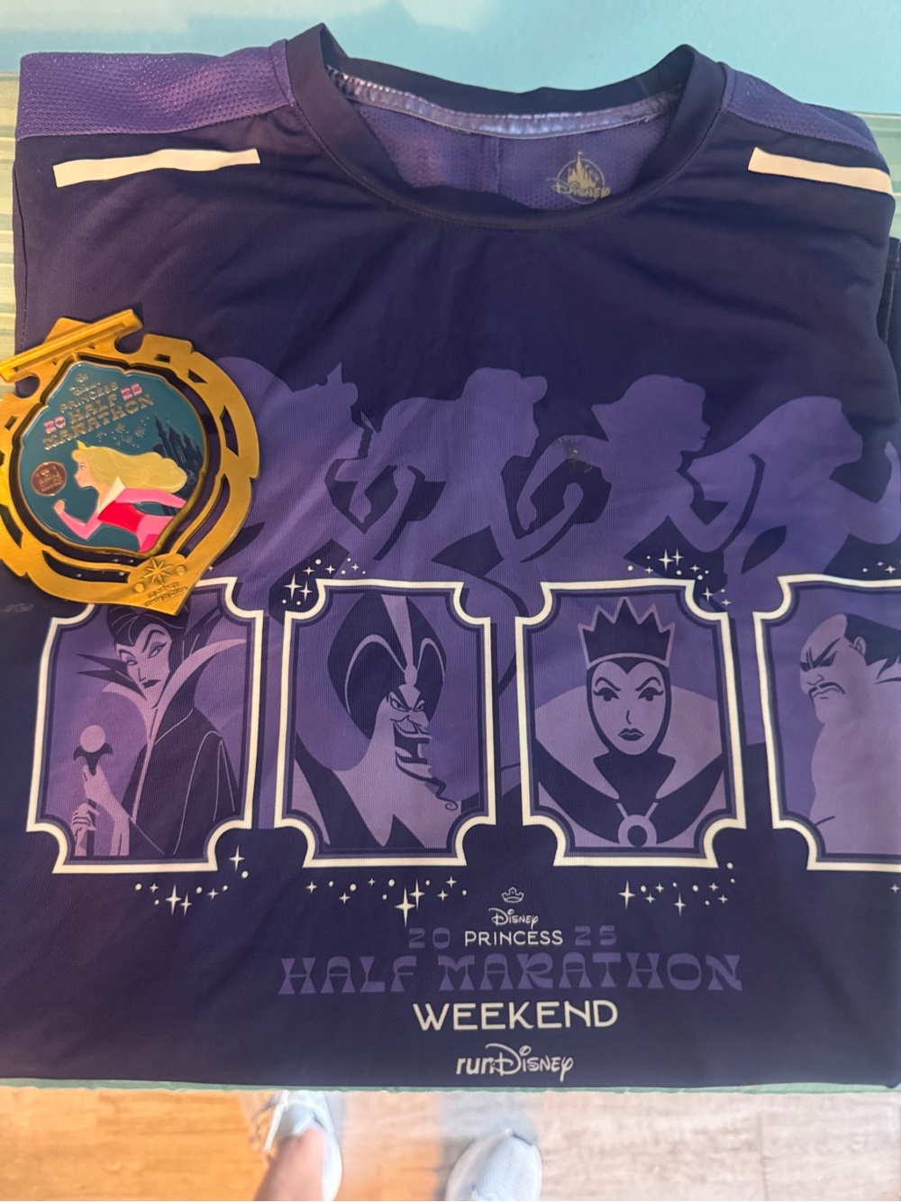 RunDisney Maleficent + Aurora  and Half Marathon + 13.1 Run Medal